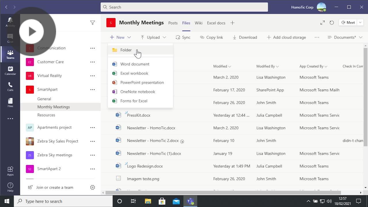 Creating, finding & organizing files in Microsoft Teams 2021 ...