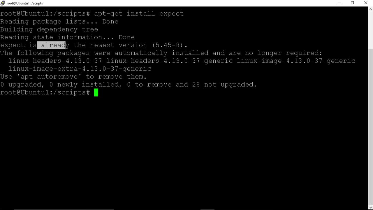 Automation Using Bash & Expect - Unix - INTERMEDIATE - Skillsoft