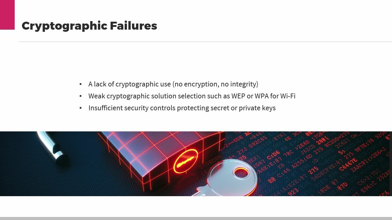 OWASP Top 10: A02:2021-Cryptographic Failures - OWASP - INTERMEDIATE -  Skillsoft