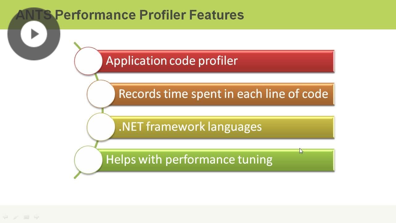 ANTS Performance Profiler Performance Engineering Skillsoft