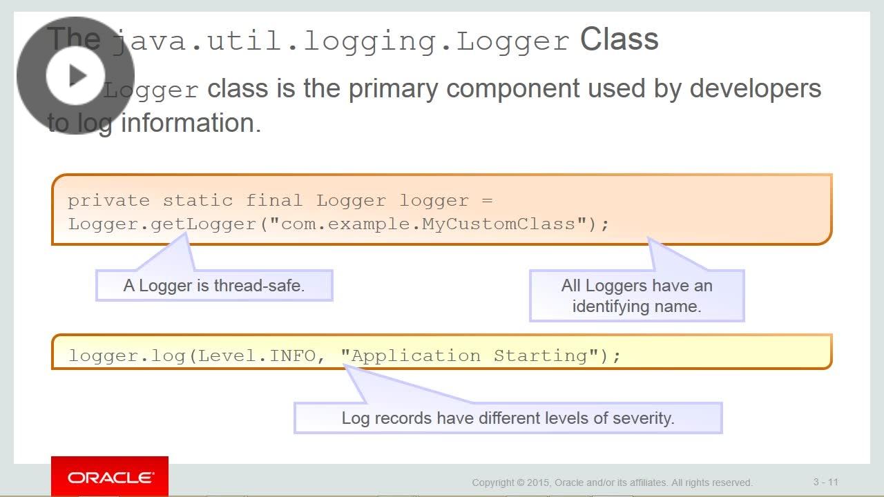 Java Beans Logging Annotations Method Chaining Java Ee 7 Intermediate Skillsoft