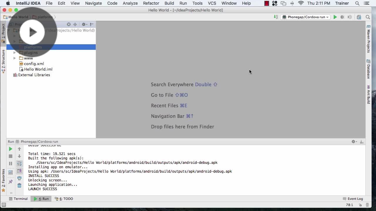 Exploring the Basic Features Apache Cordova 5.4 BEGINNER Skillsoft