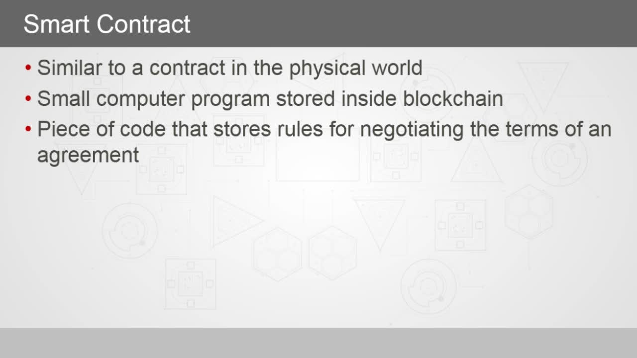 Implementing Smart Contracts Using Ethereum - Blockchain - INTERMEDIATE -  Skillsoft