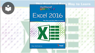 Teach Yourself VISUALLY Excel 2016 Book - EVERYONE - Skillsoft