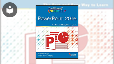 Powerpoint Visuals Tutorial Teach Yourself VISUALLY PowerPoint 2016 Book - EVERYONE - Skillsoft