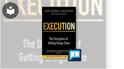 Executing Things Execution: The Discipline of Getting Things Done Book - EVERYONE ...