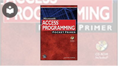 Microsoft Access Programming Pocket Primer Book - EVERYONE - Skillsoft